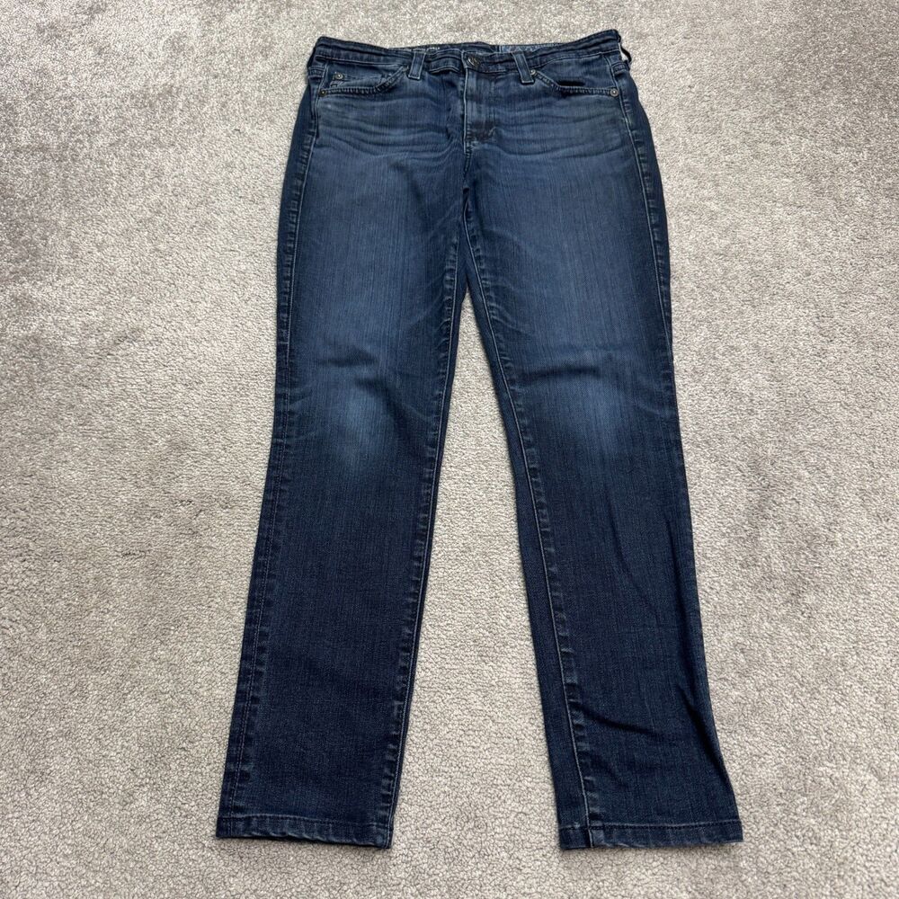 AG Adriano Goldschmied The Middi Ankle Skinny Denim Jeans Womens 16R Blue Casual